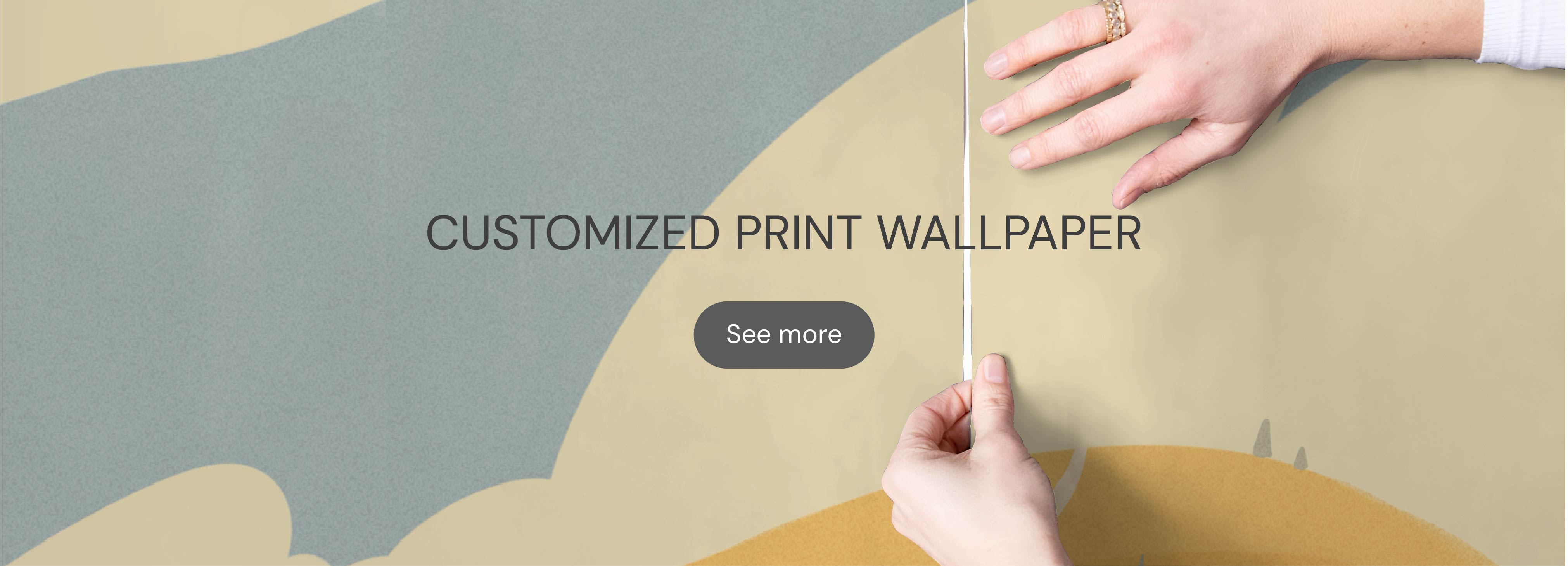customized print wallpaper